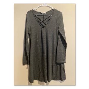 Gray Swing Dress